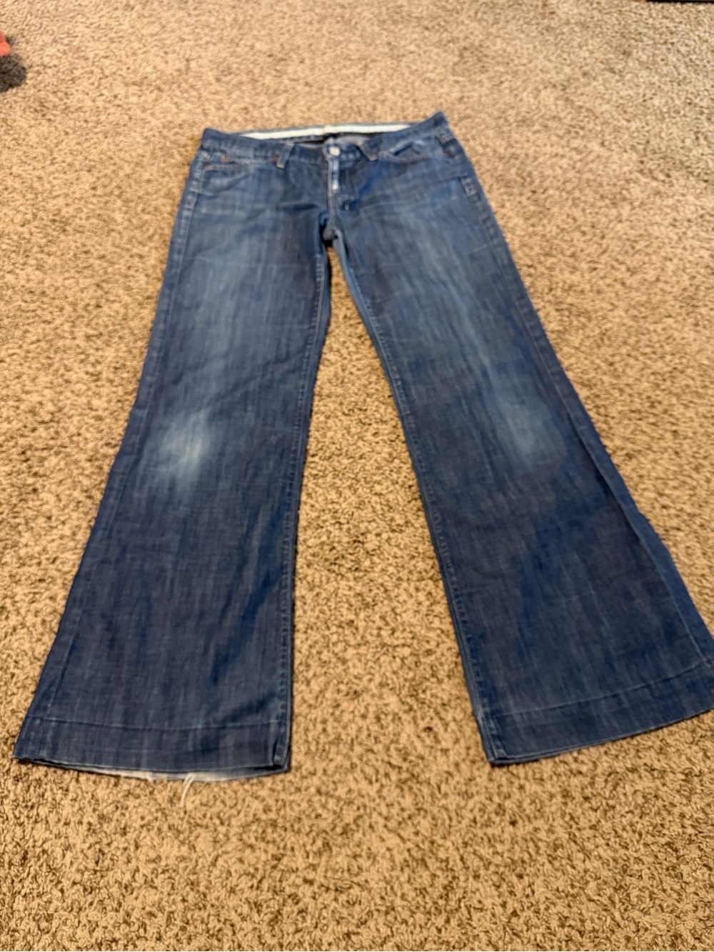 7 For All Mankind Women's  Wide-Leg Jeans Size 29
